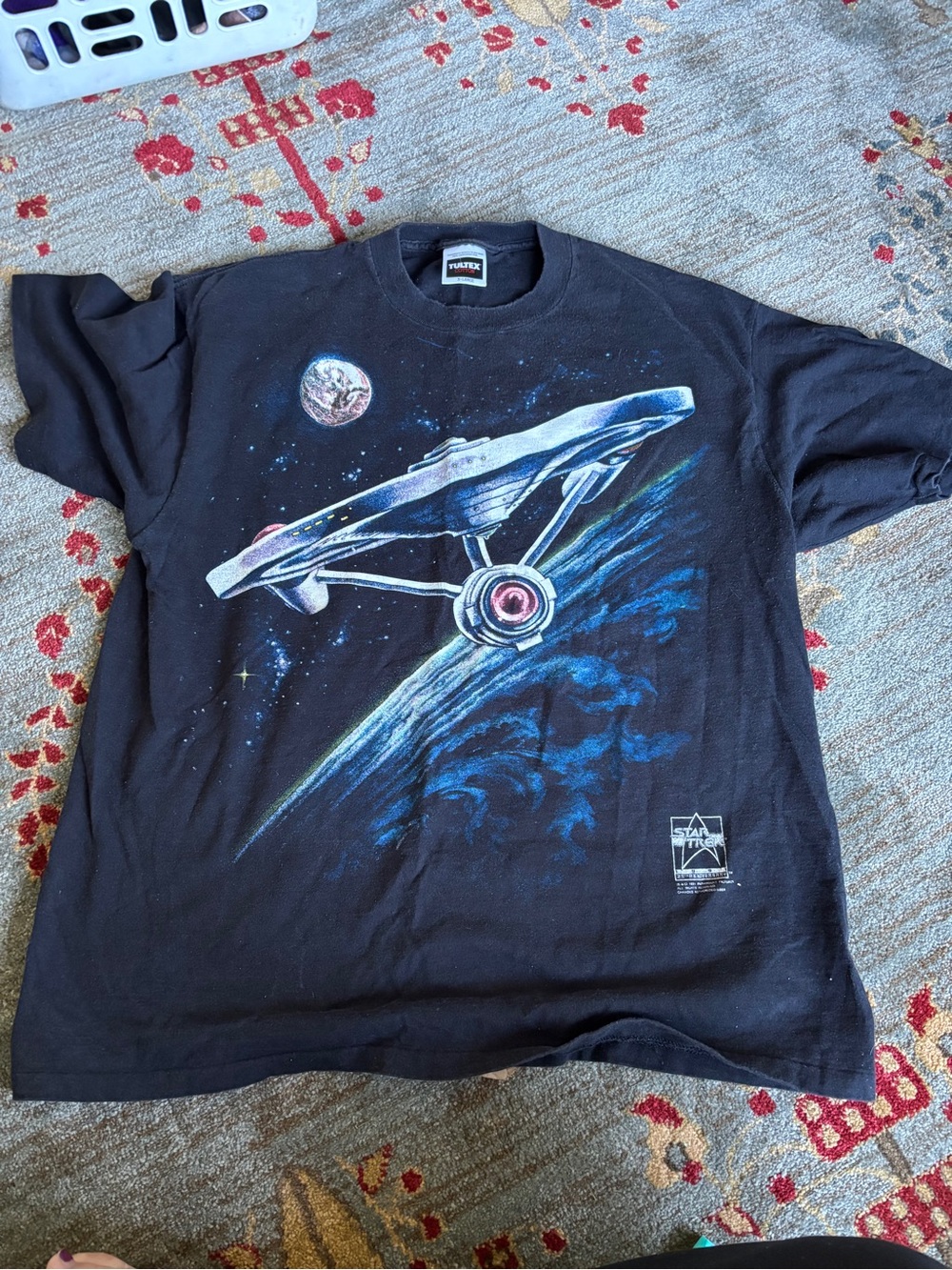 Star-Trek 25th anniversary front and back graphic single stitch shirt mens XL - Picture 1 of 7